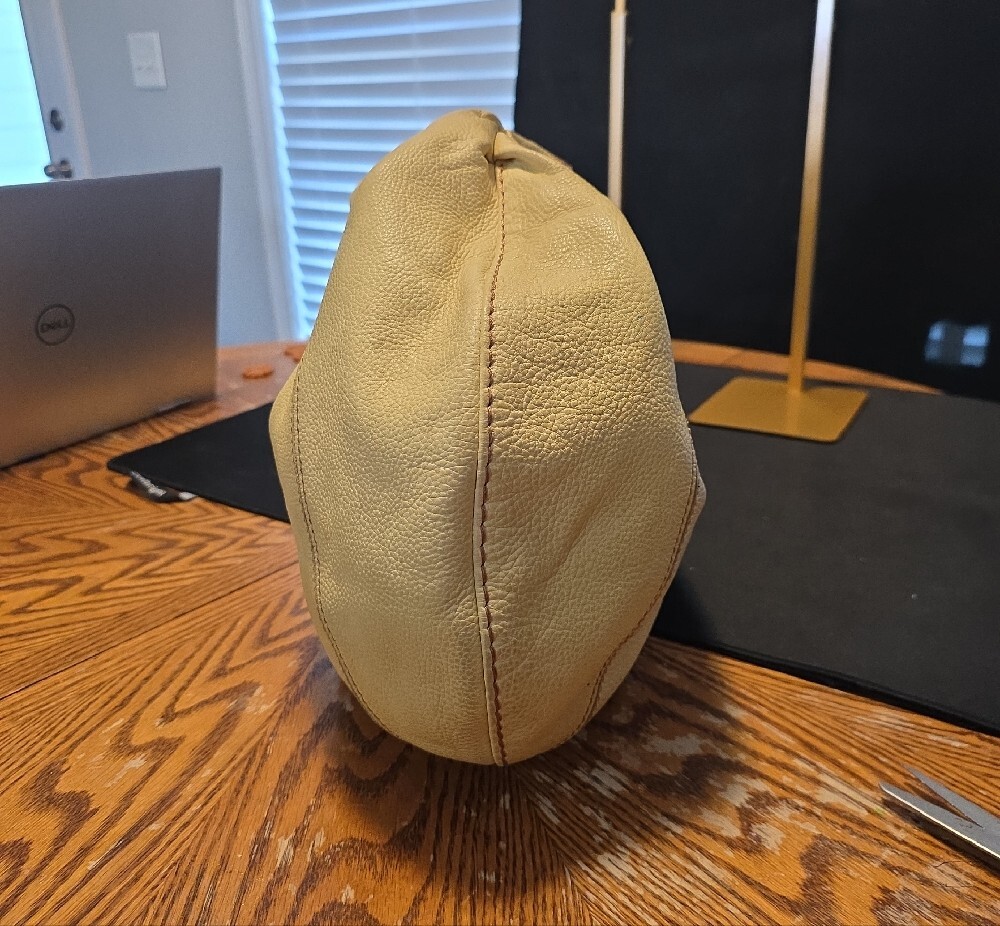 Lucky Brand Mustard Yellow Leather Hobo Bag - Picture 3 of 7
